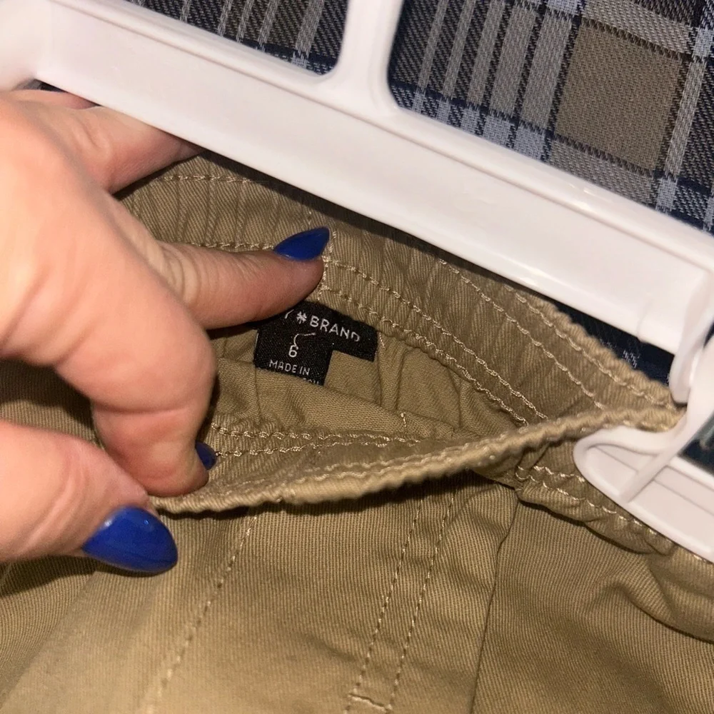 Lucky Brand Blue Plaid Shirt and khaki pants set